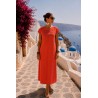 Robe Toscane coquelicot