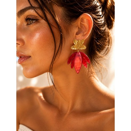 Boucles Zola rouge