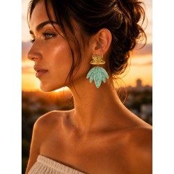 Boucles Zola vert clair