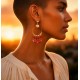 Boucles Mélissa rouge