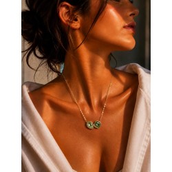 Collier Celeste emeraude