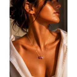 Collier Celeste éclat de Grenat