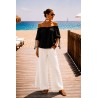 Blouse noire col bateau