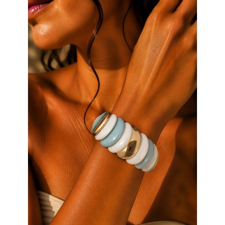 Bracelet elastique pétales