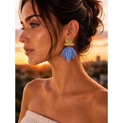 Boucles Zola bleu