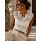 Top dentelle Romy blanc