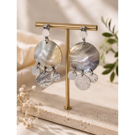 Boucles Naïa argent