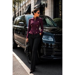 Veste officier prune