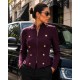 Veste officier prune