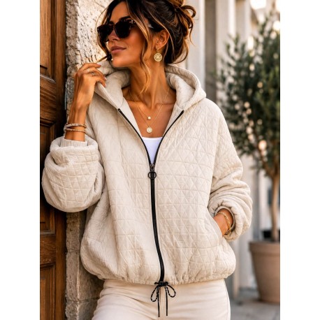 Veste matelassée beige