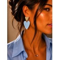 Boucles coeur bleu