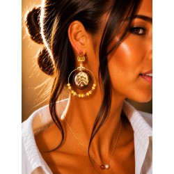Boucles Saphira camel
