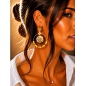 Boucles Saphira camel
