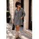 Robe grise en jeans