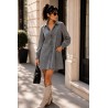 Robe grise en jeans