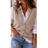 Gilet sans manches beige