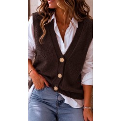 Gilet sans manches choco