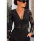 Body dentelle noir zip