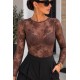Body dentelle choco