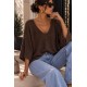 Pull chauve souris choco