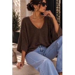 Pull chauve souris choco