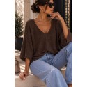 Pull chauve souris choco