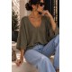 Pull chauve souris kaki