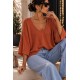 Pull chauve souris terracotta