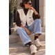 Veste sans manches beige