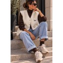 Veste sans manches beige