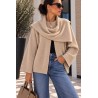 Gilet écharpe beige