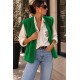 Veste sans manches moumoute vert