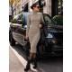 Robe pull midi