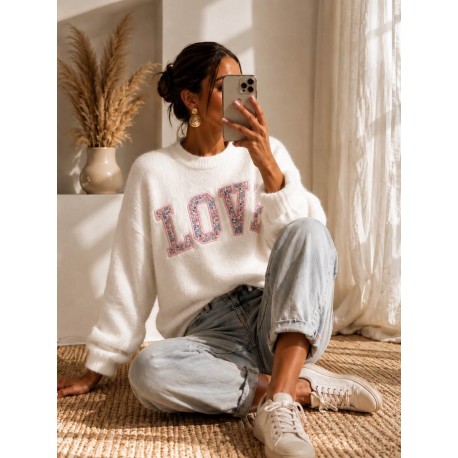 Pull tout doux Love