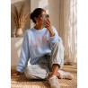 Pull tout doux Love bleu