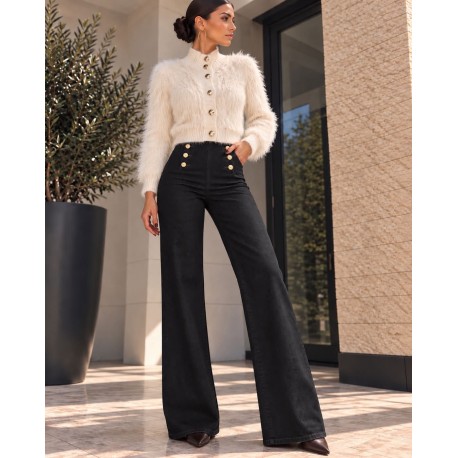 Jeans officier noir