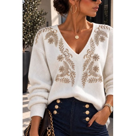 Pull Précieux blanc