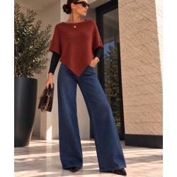 Poncho terracotta