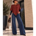 Poncho terracotta