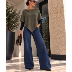 Poncho kaki