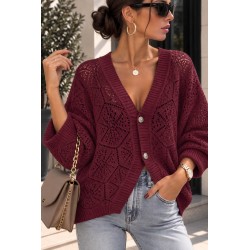 Gilet Raymonde bordeaux