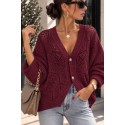 Gilet Raymonde bordeaux