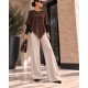 Pantalon confort beige