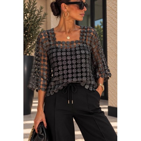 Top Sienna noir/silver