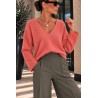 Pull basique confort mandarine