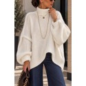 Pull blanc oversize