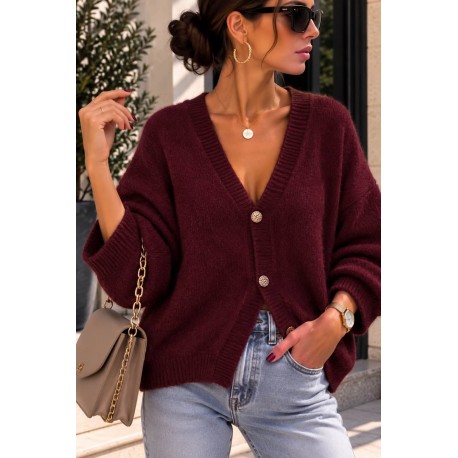 Gilet Solange bordeaux