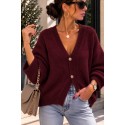 Gilet Solange bordeaux