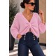 Pull recto verso rose
