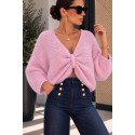 Pull recto verso rose